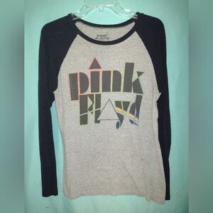 Pink Floyd Kids Raglan Shirt - Gray and Black